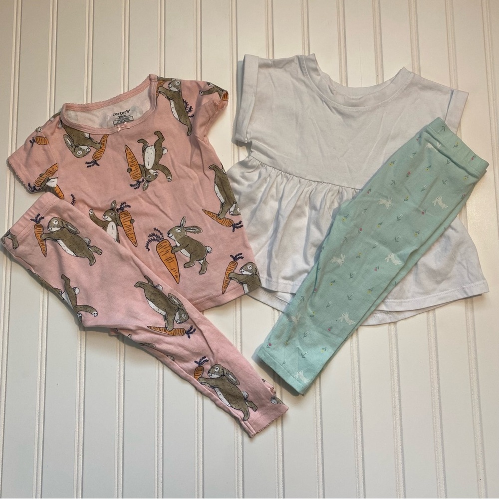 Toddler Girls Bunny Rabbit / Easter Bundle